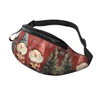 BoltPack Marsupio per donne e uomini, con cinturino regolabile, leggero, impermeabile, per sport, camminata, corsa, Gnome di Natale 3, Taglia unica, Zaino Trekking