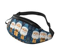BoltPack Marsupio per donne e uomini, con cinturino regolabile, leggero, impermeabile, per sport, camminata, corsa, Gnome di Natale 19, Taglia unica, Zaino Trekking