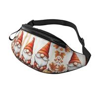 BoltPack Marsupio per donne e uomini, con cinturino regolabile, leggero, impermeabile, per sport, camminata, corsa, Gnome autunnale 11, M, Zaino Trekking
