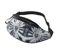 BoltPack Marsupio per donne e uomini, con cinturino regolabile, leggero, impermeabile, per sport, camminata, corsa, Tie Dye nero 6, Taglia unica, Zaino Trekking