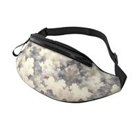 BoltPack Marsupio per donne e uomini, con cinturino regolabile, leggero, impermeabile, per sport, camminata, corsa, Tie Dye Grigio e Bianco 11, Taglia unica, Zaino Trekking