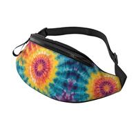 BoltPack Marsupio per donne e uomini, con cinturino regolabile, leggero, impermeabile, per sport, camminata, corsa, Colorato Tie Dye 3, Taglia unica, Zaino Trekking