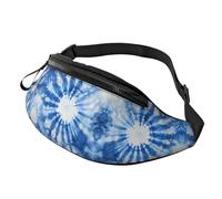 BoltPack Marsupio per donne e uomini, con cinturino regolabile, leggero, impermeabile, per sport, camminata, corsa, Tie Dye blu navy 4, Taglia unica, Zaino Trekking