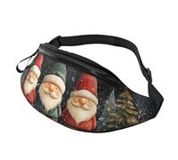 BoltPack Marsupio per donne e uomini, con cinturino regolabile, leggero, impermeabile, per sport, camminata, corsa, Gnome di Natale 9, Taglia unica, Zaino Trekking