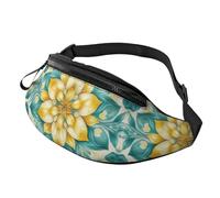 BoltPack Marsupio per donne e uomini, con cinturino regolabile, leggero, impermeabile, per sport, camminata, corsa, Mandala dei fiori 5, Taglia unica, Zaino Trekking