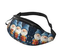 BoltPack Marsupio per donne e uomini, con cinturino regolabile, leggero, impermeabile, per sport, camminata, corsa, Gnome di Natale 20, Taglia unica, Zaino Trekking