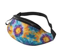 BoltPack Marsupio per donne e uomini, con cinturino regolabile, leggero, impermeabile, per sport, camminata, corsa, Colorato Tie Dye 13, Taglia unica, Zaino Trekking