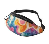BoltPack Marsupio per donne e uomini, con cinturino regolabile, leggero, impermeabile, per sport, camminata, corsa, Tie-Dye arcobaleno 6, Taglia unica, Zaino Trekking