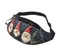 BoltPack Marsupio per donne e uomini, con cinturino regolabile, leggero, impermeabile, per sport, camminata, corsa, Gnome di Natale 6, Taglia unica, Zaino Trekking