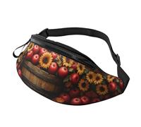 BoltPack Marsupio per donne e uomini, con cinturino regolabile, leggero, impermeabile, per sport, camminata, corsa, Mele rosse 13, Taglia unica, Zaino Trekking