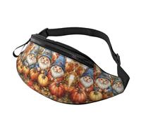 BoltPack Marsupio per donne e uomini, con cinturino regolabile, leggero, impermeabile, per sport, camminata, corsa, Gnome autunnale 3, M, Zaino Trekking