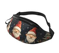 BoltPack Marsupio per donne e uomini, con cinturino regolabile, leggero, impermeabile, per sport, camminata, corsa, Gnome di Natale 7, Taglia unica, Zaino Trekking