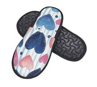 Boltpack Pantofole morbide antiscivolo invernali Spa pantofole Indoor Home scarpe per camera da letto hotel viaggio, Cuore Rosa Amore 19, 7.5/10.5 UK Men/ 7.5/9.5 UK Women