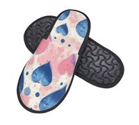 Boltpack Pantofole morbide antiscivolo invernali Spa pantofole Indoor Home scarpe per camera da letto hotel viaggio, Cuore Rosa Amore 18, 5.5/7.5 UK Men/ 4/6.5 UK Women