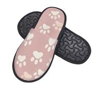 Boltpack Pantofole morbide antiscivolo invernali Spa pantofole Indoor Home scarpe per camera da letto hotel viaggio, Zampe animali domestici 12, 7.5/10.5 UK Men/ 7.5/9.5 UK Women