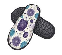 Boltpack Pantofole morbide antiscivolo invernali Spa pantofole Indoor Home scarpe per camera da letto hotel viaggio, Viola 16, 5.5/7.5 UK Men/ 4/6.5 UK Women