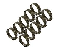 Boltza 21-24 mm O-Clips, 304 morsetti per tubo singolo orecchio in acciaio inox x10