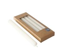 Boltze 2040792 - Candela classica (4 pezzi, bianco crema, 25 cm, superficie scanalata, design classico, candela, candela bianca, decorazione)