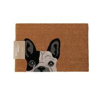 BOLTZE Argie 2060617 - Zerbino in PVC e cocco, 60 x 40 x 1,5 cm, con motivo cane, forma rettangolare, antiscivolo, poggiapiedi, accessorio per la casa