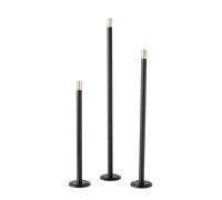 Boltze Candelabro Mats 2039135 - Set di 3 candelabri in ferro fatto a mano, design moderno, per candele, candelabri, candelabri, candelabri, accessori per candele