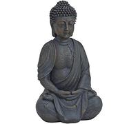 Boltze Figura Buddha seduta (altezza 20 cm, statua in resina, decorazione Feng-Shui, idea regalo, per interni ed esterni) 1020235