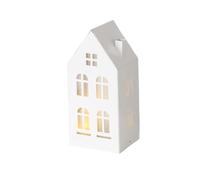 Boltze Home Casa decorativa Domizil in metallo a LED, altezza 22,3 cm.
