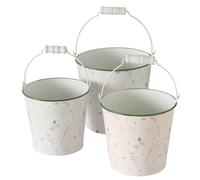 Boltze Home Set di secchi giocattolo Daysa bianco, 3 pezzi, per bambini.