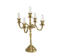 Boltze Victoria - Portacandela in alluminio e oro, 40 cm