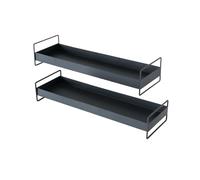 BOLTZE Volga - Vassoio nero, 50-60 cm, 2 pezzi