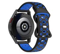 BoLuo 20mm Cinturini per Orologi per Huawei Watch GT3 Pro 43mm / Watch GT3 42mm /Watch GT2 42mm,Cintura Silicone Bracelet Cinturino Strap per Coros Pace 2 /Coros Apex 42mm /Ticwatch E3 (Nero Blu)