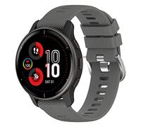 BoLuo 20mm Cinturini per Orologi per Omega Swatch/Garmin Venu 2 Plus, Cintura Silicone Bracelet Cinturino Strap per Garmin Venu/Garmin Venu SQ/Garmin Vivomove Sport/Forerunner 245 (grigio 1)