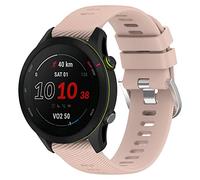 BOLUO 22mm Cinturini per Orologi per Garmin Forerunner 255 Music/Forerunner 255, Cintura Silicone Bracelet Cinturino per Garmin Venu 2 /Garmin vivoactive 4/Coros Vertix/Coros Apex Pro (rosa)