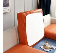 BOLUXIU Coprisedile del divano fodera elastica impermeabile in ecopelle - protezione del cuscino di copertura del divano di alta qualità in tinta unita