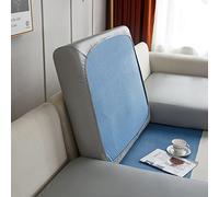 BOLUXIU Coprisedile del divano fodera elastica impermeabile in ecopelle - protezione del cuscino di copertura del divano di alta qualità in tinta unita