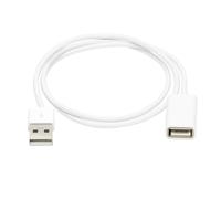 Bolwins G21 USB 2.0 cavo di prolunga 1 m bianco - USB A maschio a femmina - Cavo dati adattatore per PC portatile stampante mouse mouse tastiera scanner chiavetta USB - Plug & Play compatibile con USB