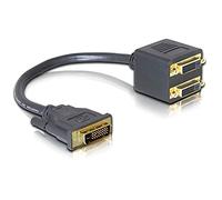 Bolwins R12CS Cavo splitter DVI - 1 adattatore DVI-D maschio a 2 prese, supporto doppio monitor per porta, ideale per la configurazione a due monitor