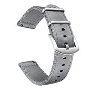 BOLYTE Cinturini Orologi Uomo Donna Nylon Sgancio Rapido Fibbia Dell'acciaio Inossidabile, Grigio, 20mm