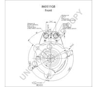 BOM-Prestolite 860511GB Motorino d'avviamento per VOLVO