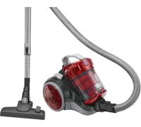 Bomann 9027 CB Clatronic BS Eco della Cyclon Twin Spin Aspirapolvere Senza Sacco con Extra Ampio Raggio d' Azione, Circa 8,3 m Anthrazit/Rot, 700 W, 1 Liter, 44 Decibel