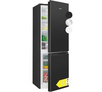 Bomann Combinazione frigo-congelatore KG 322.1, vano frigorifero 122 litri, vano congelatore 53 litri, illuminazione interna a LED, cerniera porta sostituibile, etichetta 4 stelle, nero