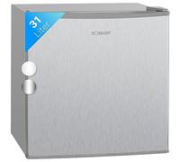 Bomann Freezerbox 31L | Congelatore piccolo con ripiano a griglia | chiusura intercambiabile e regolazione continua della temperatura | Mini congelatore con marcatura a 4 stelle | GB 341.1 inox