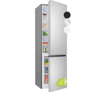 Bomann® Fridge with Freezer 180 cm High, Cool Freezer Combination 268 L with 4 Shelves and 3 Drawers, Door Hinge Changeable, Quiet Fridge Freezer Combination with 36 dB, Fridge KG 7353 inox