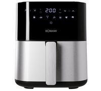 Bomann, Friggitrice ad aria calda 5L, 8 programmi automatici con controllo individuale di tempo e temperatura, display a LED, 5L, FR6069HCB, Nero/Acciaio inox