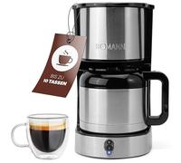 Bomann® Coffee Maker with Insulated Jug for 8-10 Cups of Coffee (about 1.2 L) | Stainless Steel Drip Coffee Maker | Double Wall Thermos | No Temperature Loss | 800 Coffee Maker