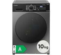 Bomann® Lavatrice 10 kg, motore invertitore, efficiente, silenzioso e durevole, con Aqua-Stop, max. 1400 giri/min, 15 programmi, display LED | Washing Machine | WA 7112 nero
