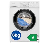 Bomann® Lavatrice da 6 kg, max. 1000 giri/min. Motore DC senza spazzole: efficiente, silenzioso e durevole, temperatura fino a 90 °C, 16 programmi, lavabile in lavatrice, profondità 45 cm, WA 7161