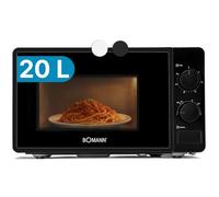 Bomann® Microwave with 20 L Cooking Chamber and Cooking Room Lighting Microwave with 6 Power Levels Microwave with 30 Minute Timer Microwave with Diameter 24.5 cm Turntable 700 W MW 6014 CB Black