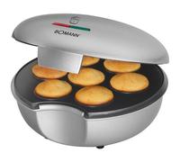 Bomann - MM 5020 CB Macchina Elettrica per 7 Muffin 4.5 cm Potenza 900 W Colore Argento