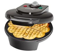 Bomann - mod. WA 5018 CB - Piastra per waffles, con base a forma di cuore, potenza: 1200 W nero