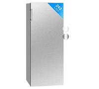 Bomann Réfrigérateur 242L inox VS7316-1-inox, Capacité nette : 242 litres, Éclairage intérieur à DEL, Contrôle de la température en continu, 5 clayettes en verre